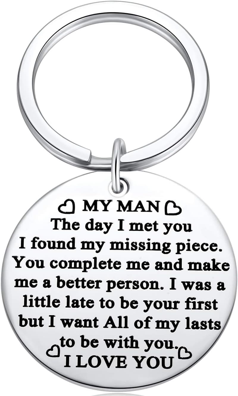 Valentine's Day Keychain for Him - 