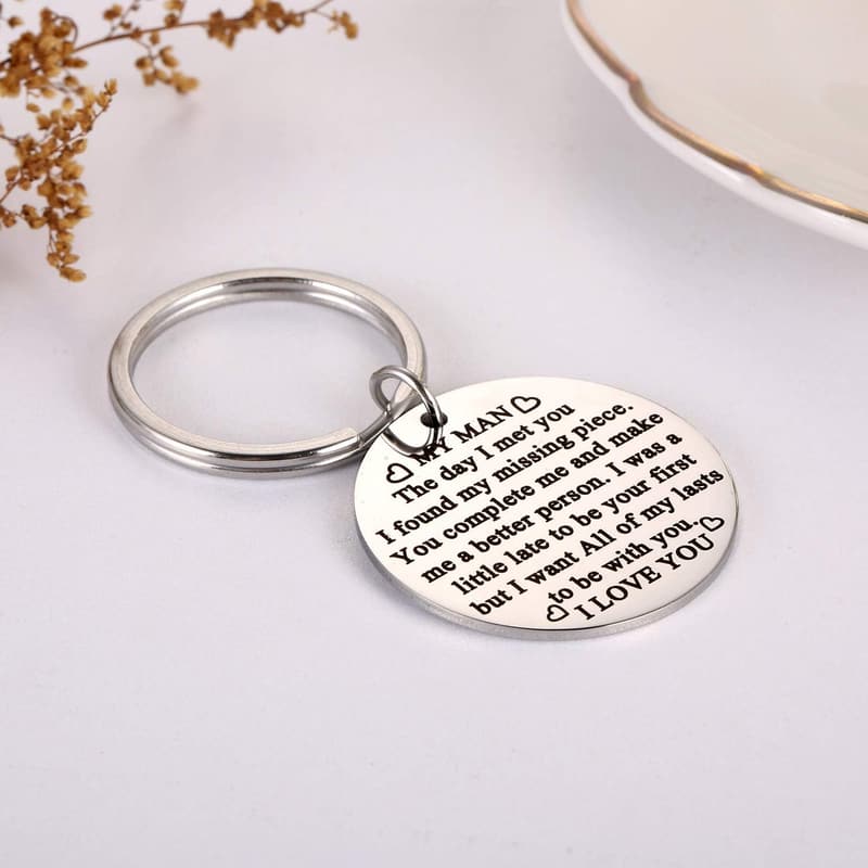 Valentine's Day Keychain for Him - 
