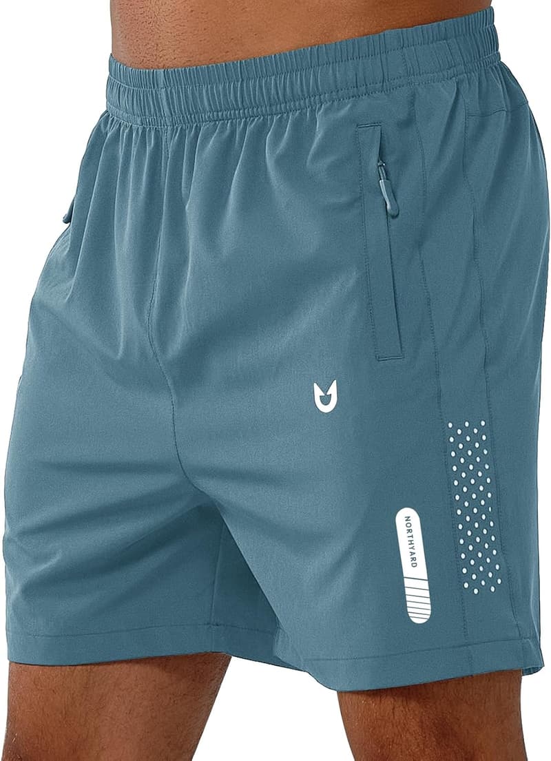 Men's Quick-Dry Athletic Running Shorts - Lightweight Gym Shorts