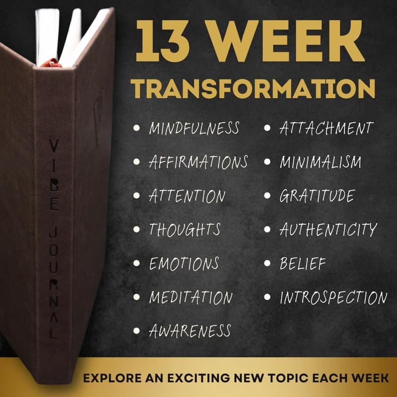 13-Week Mindfulness Journal for Men | A5 Guided Self-Care Gift