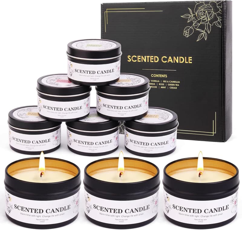 Aromatherapy Candle Gift Set for Women and Men, 9-Pack