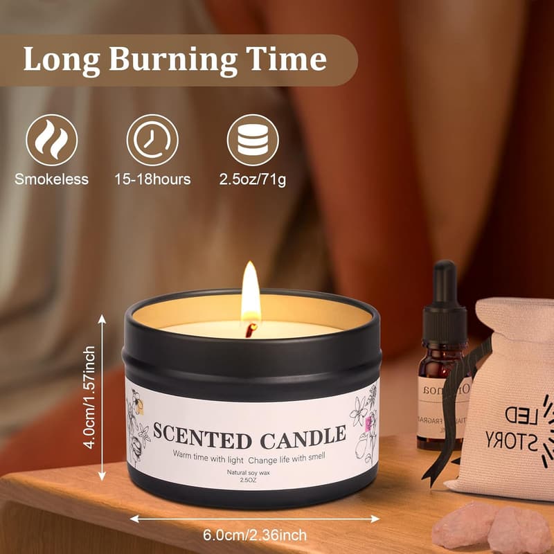 Aromatherapy Candle Gift Set for Women and Men, 9-Pack