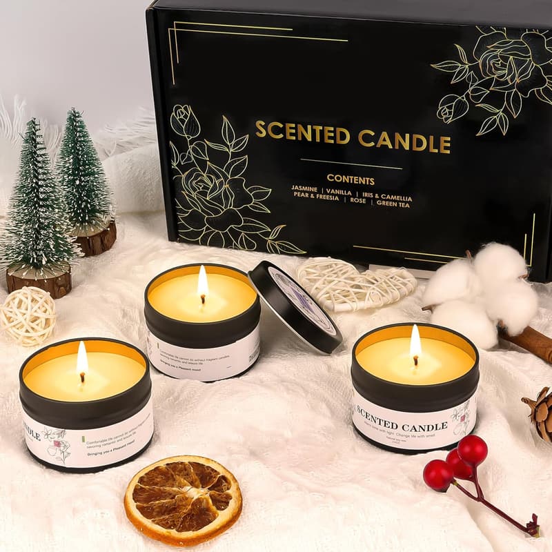Aromatherapy Candle Gift Set for Women and Men, 9-Pack