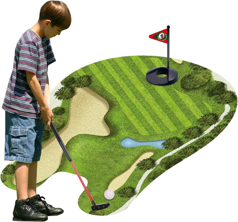 Toilet Golf Game - Mini Golf Practice for Dads, Fun Gag Gift