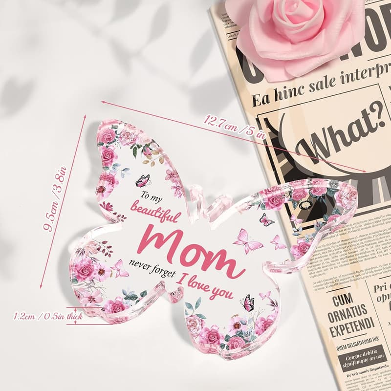 Mother's Day Butterfly Acrylic Keepsake for Mom