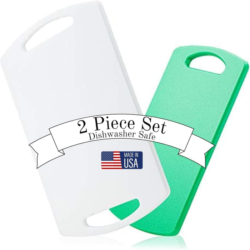 Made in USA Cutting Boards Set of 2, BPA-Free, 1/2