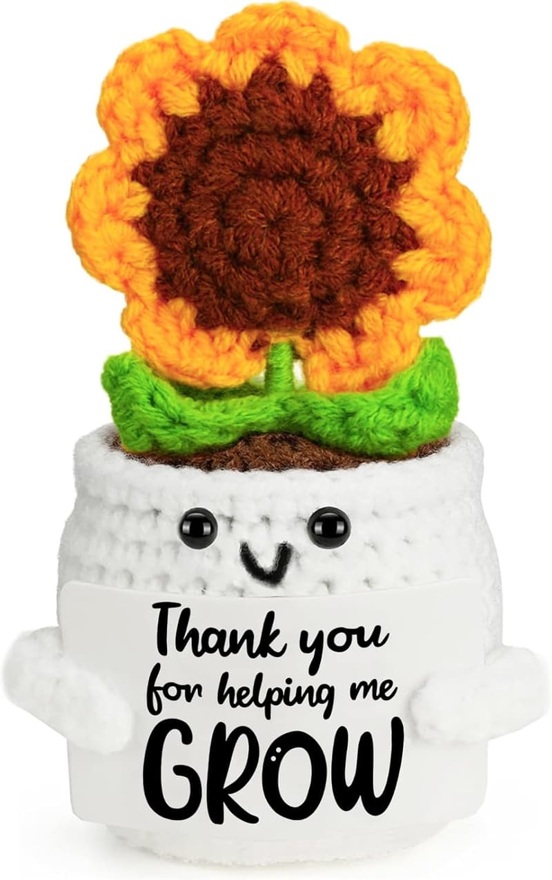 Handmade Crochet Sunflower - Teacher Appreciation Gift