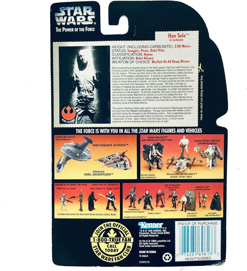 Han Solo Carbonite Action Figure - 3.75 Inches