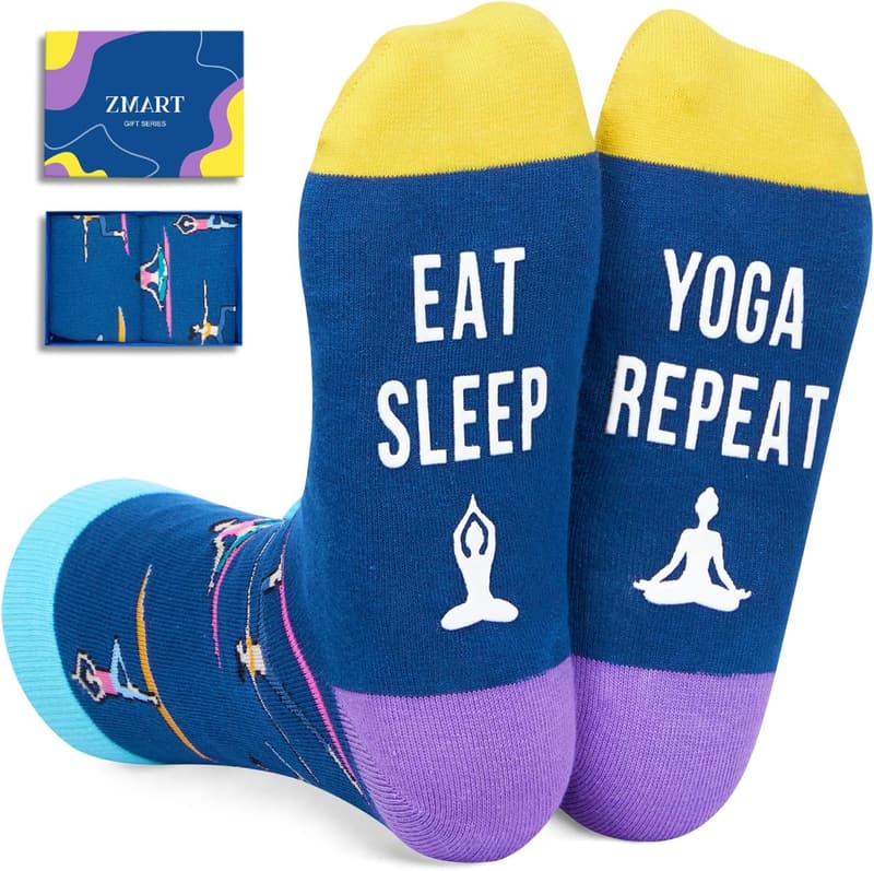 Sports-Themed Gift Socks for Camping, Skiing, Yoga & Ballet Lovers