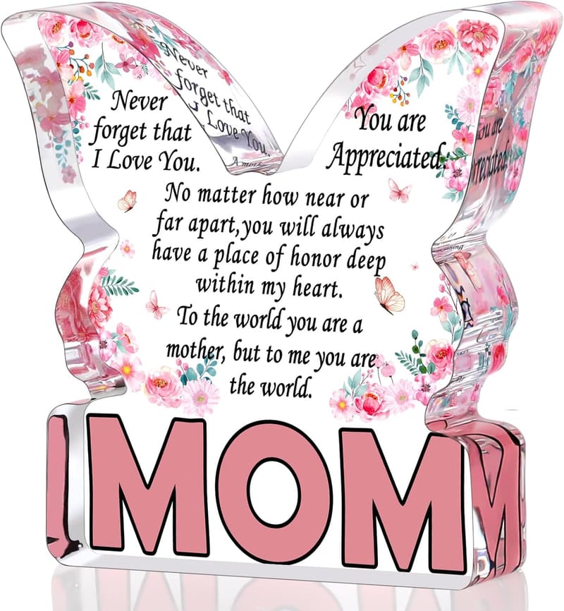 Mother's Day Butterfly Acrylic Plaque for Moms