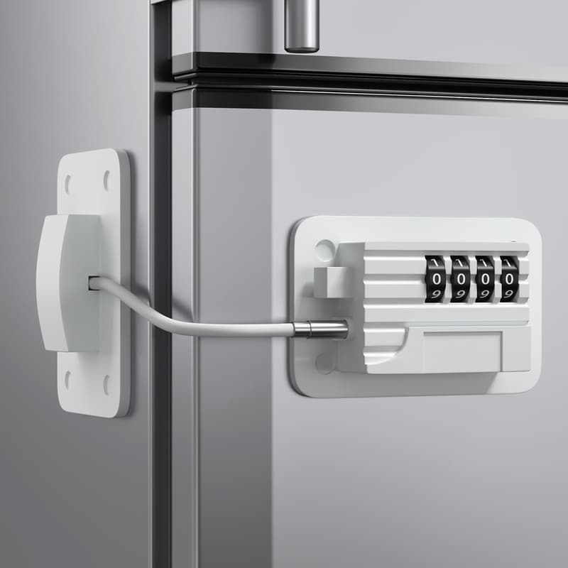 Combination Lock for Freezer & Cabinets - Child Safety Lock