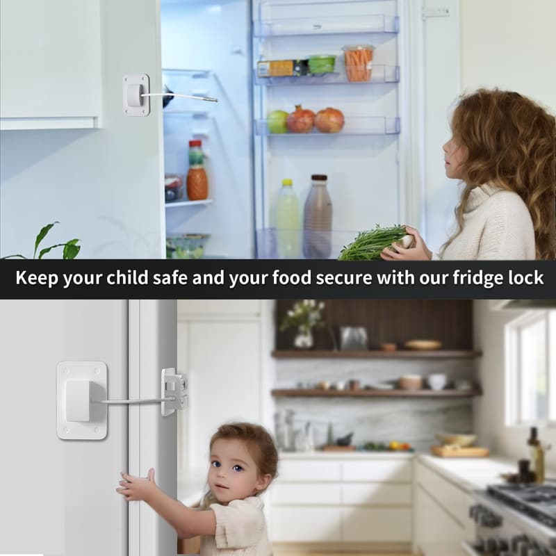 Combination Lock for Freezer & Cabinets - Child Safety Lock