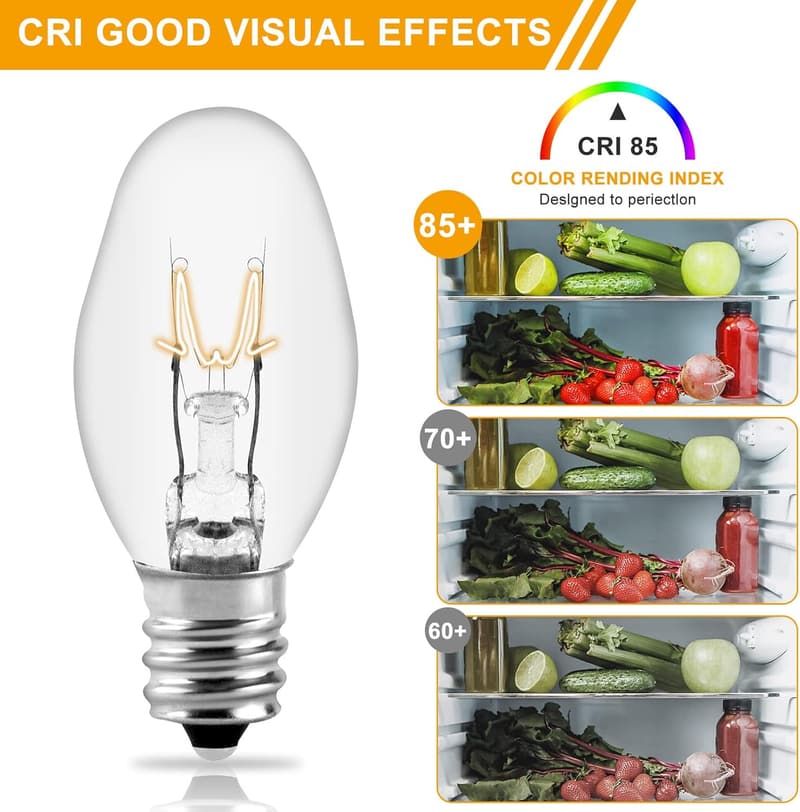 Dryer Light Bulb Replacement 10W 120V for Whirlpool & Kenmore (2-Pack)