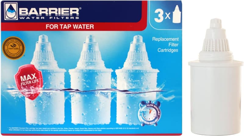 Barrier Filter Cartridges for Chlorine Reduction - Pack of 3