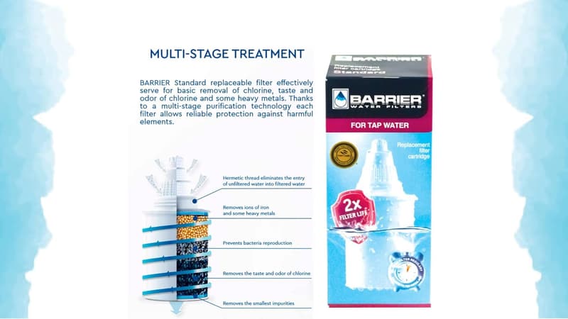 Barrier Filter Cartridges for Chlorine Reduction - Pack of 3