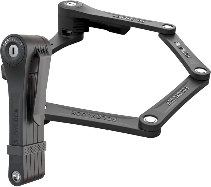 Compact Folding Bike Lock - Lightweight Wearable Security Accessory