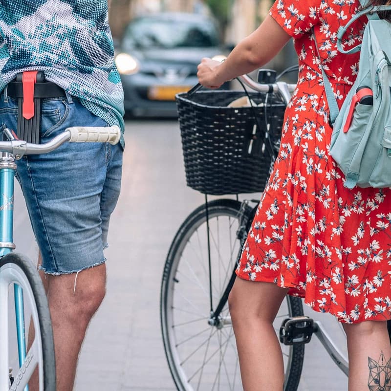 Compact Folding Bike Lock - Lightweight Wearable Security Accessory