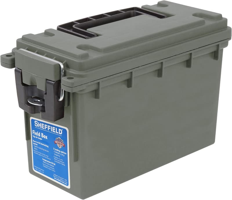 Stackable .30 Cal Ammo Storage Box - Lockable, Water-Resistant