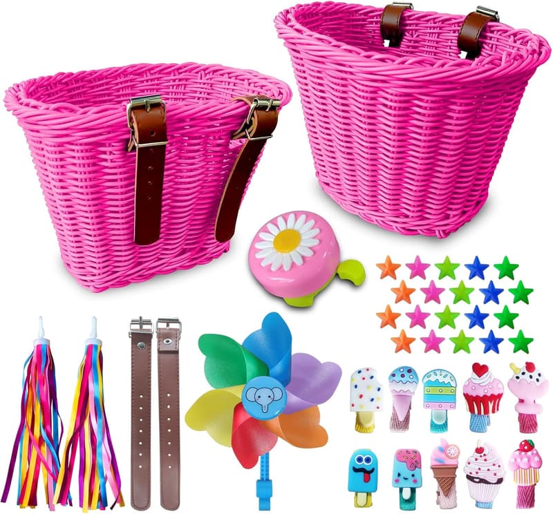 Kids' Bicycle Decoration Kit with Streamers, Bell & Windmill