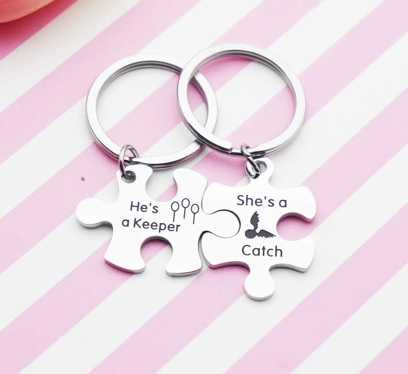 Harry Potter Couples Keychain Set - Personalized Valentine’s Gift