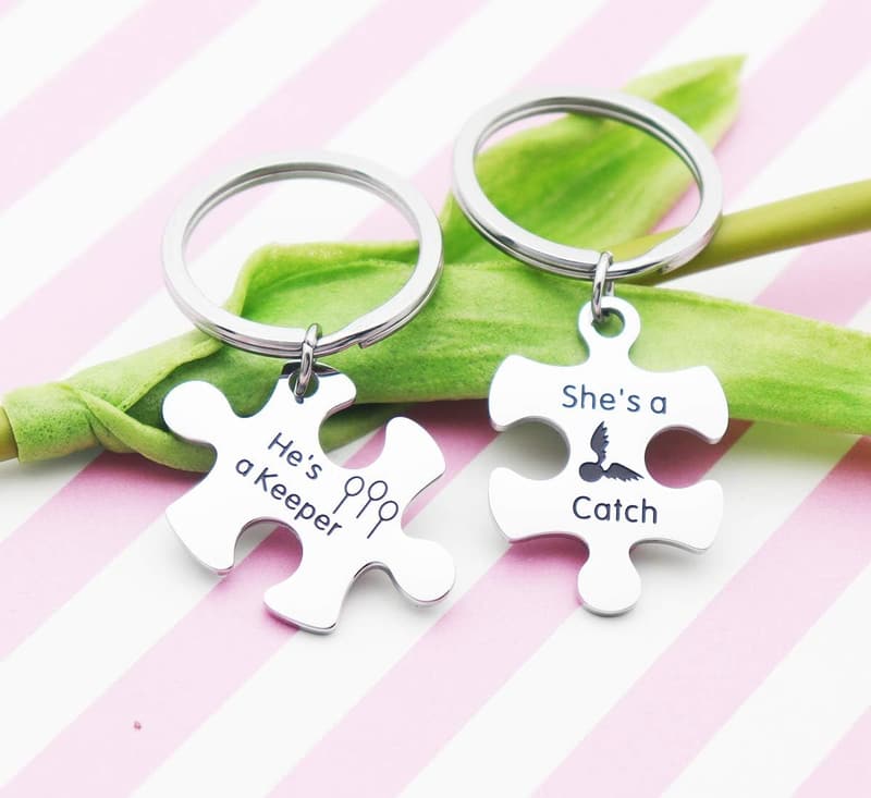 Harry Potter Couples Keychain Set - Personalized Valentine’s Gift