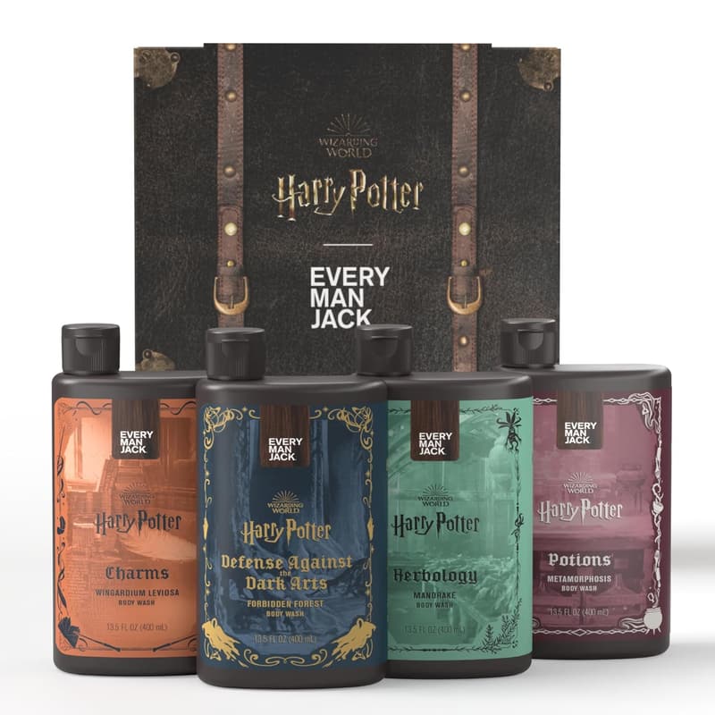 Harry Potter Body Wash Gift Set - 4 Clean Ingredient Scents