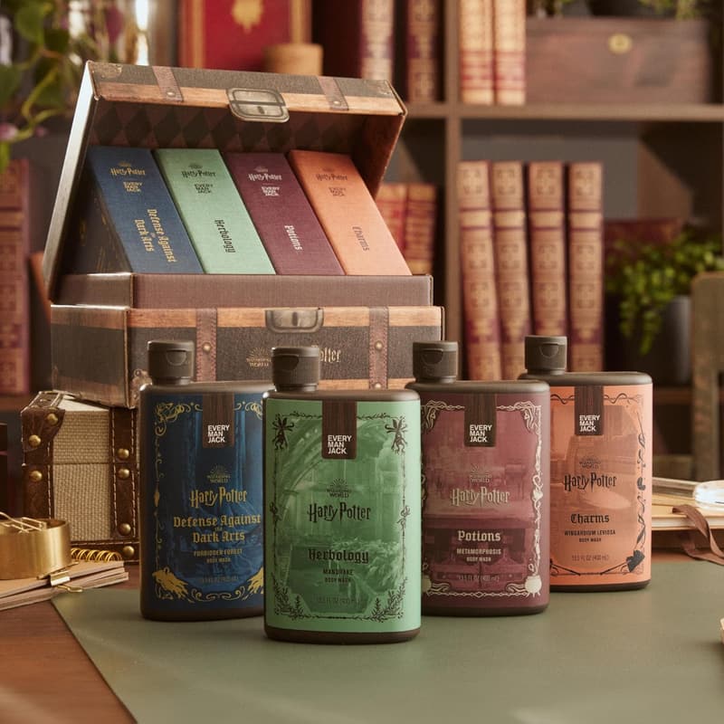 Harry Potter Body Wash Gift Set - 4 Clean Ingredient Scents