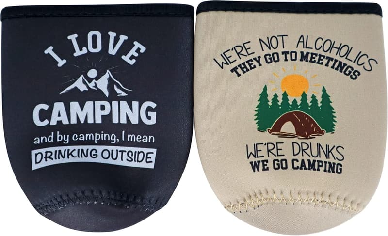 Camping Essentials: Insulated 12 oz. Can Coolers for Couples