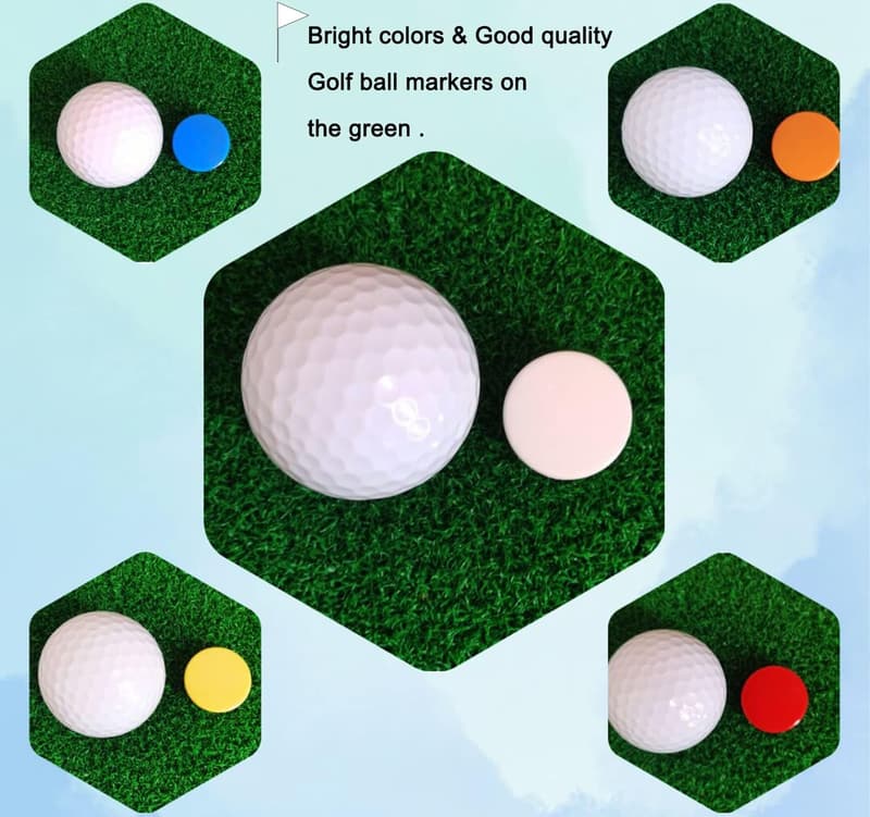 Unique Goldfish Magnetic Golf Ball Marker with Hat Clip