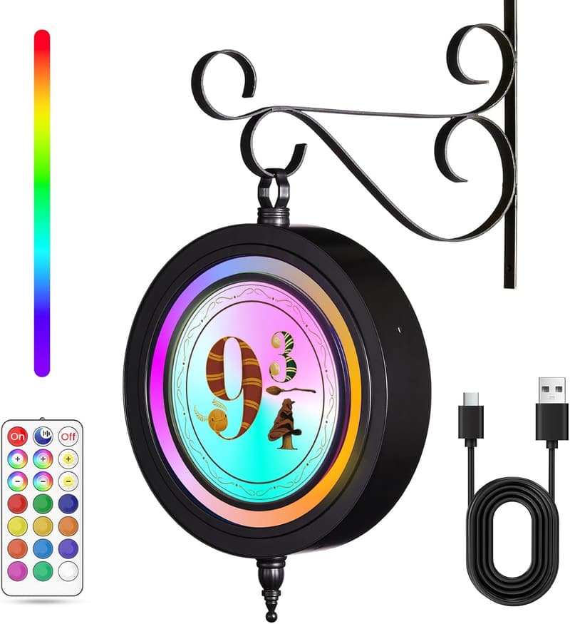 Platform 9 3/4 Smart Sensor Night Light - RGB Wizard Lamp
