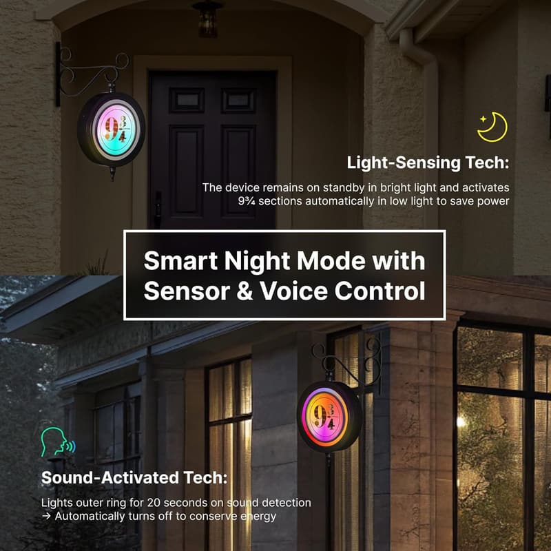 Platform 9 3/4 Smart Sensor Night Light - RGB Wizard Lamp