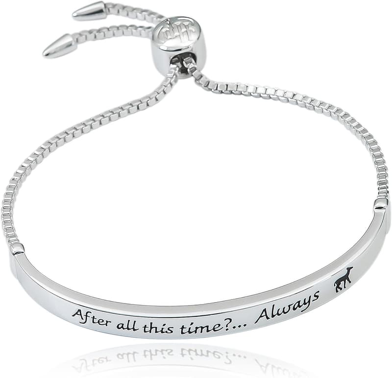 Harry Potter Snape's Love Bar Lariat Bracelet, Silver Plated