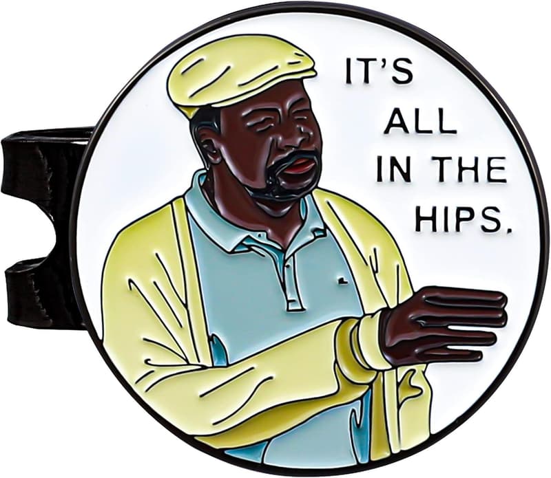Funny Golf Ball Marker with Magnetic Clip - Great Golf Gift