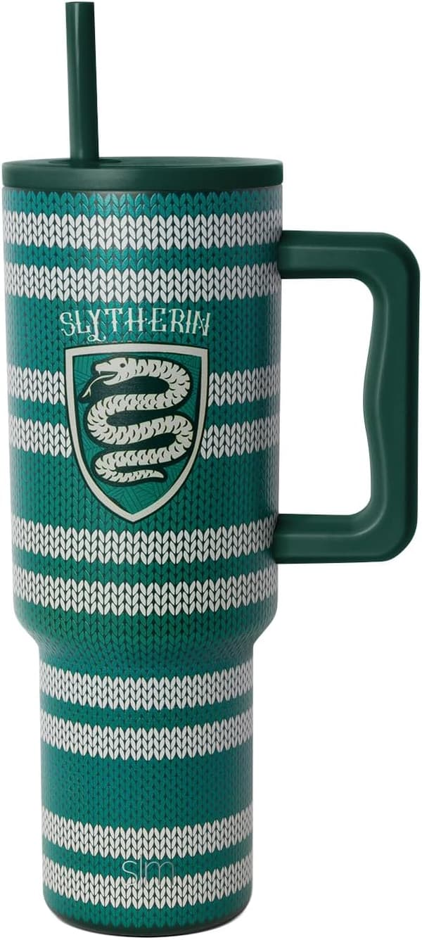 Slytherin 40 oz Insulated Stainless Steel Tumbler with Handle