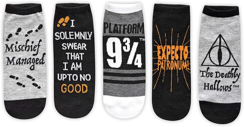 Harry Potter Deathly Hallows Ankle Socks 5-Pack