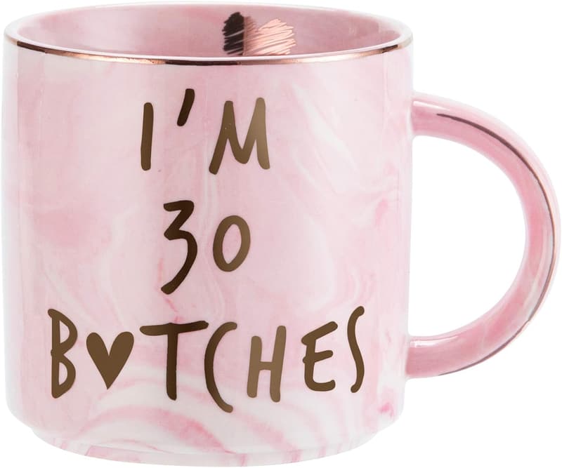 30th Birthday Ceramic Coffee Mug for Women, Wife, Mom, Friends