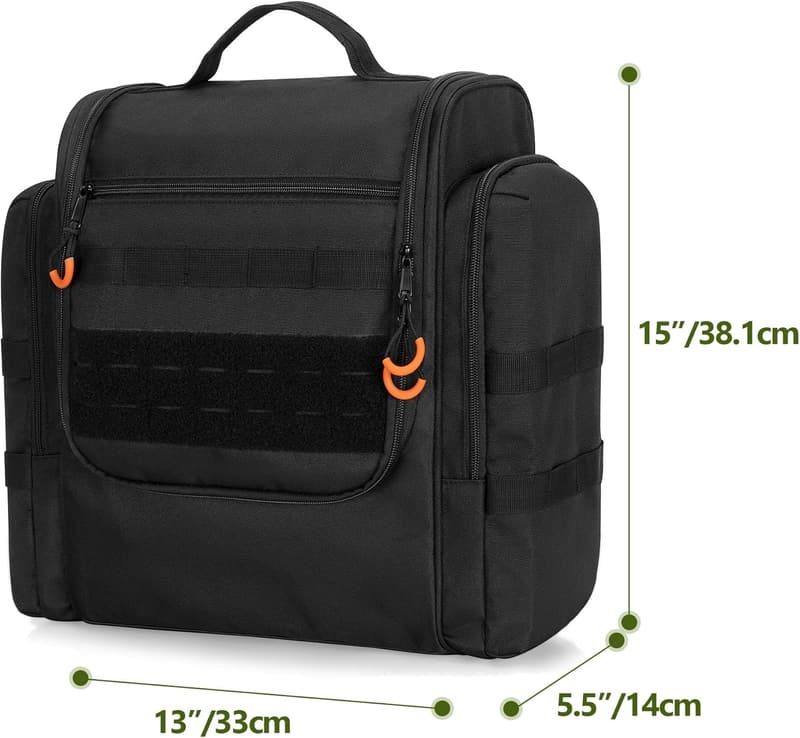 Portable Camping Kitchen Organizer with Paper Towel Holder