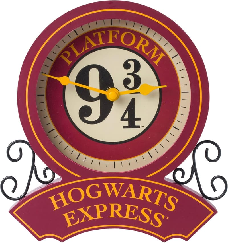 Harry Potter Platform 9 3/4 Wall Clock, Silver Design