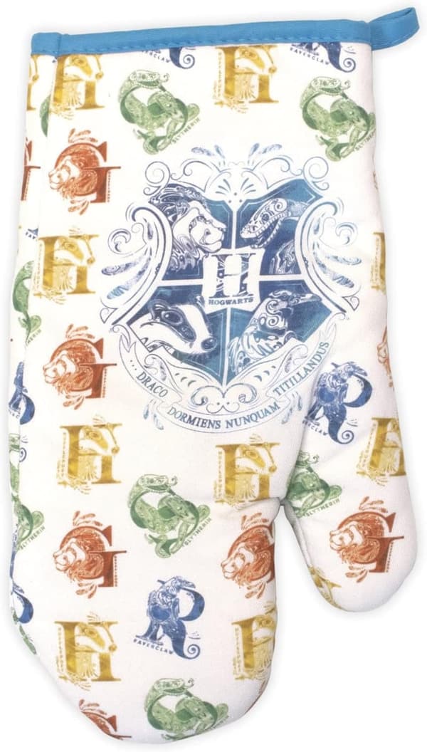 Hogwarts Houses Kitchen Set: 3-Piece Towel, Mitt, Pot Holder