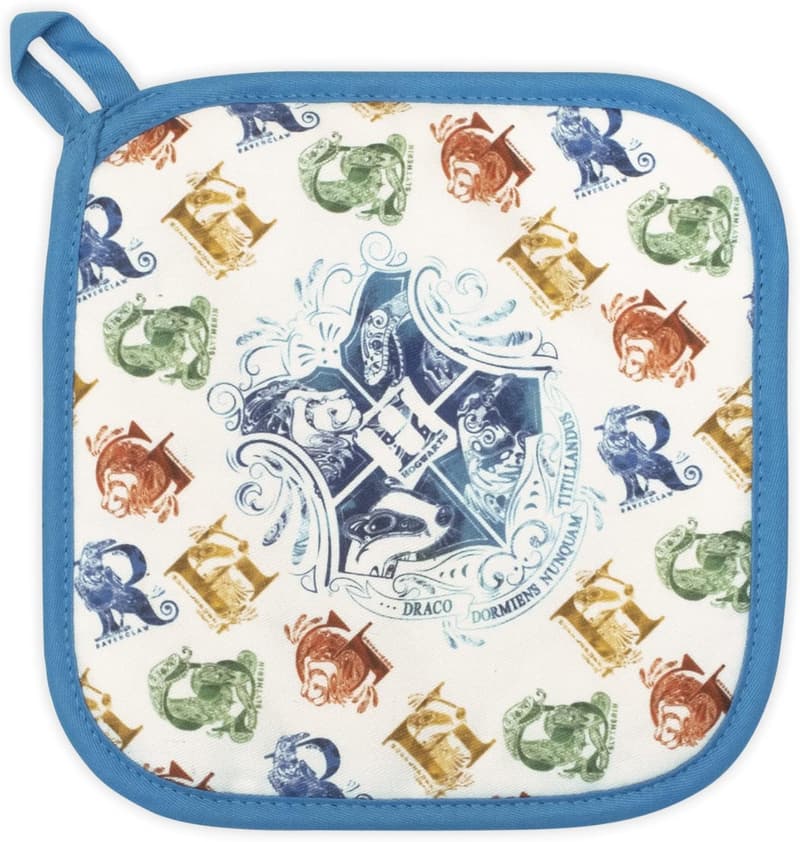 Hogwarts Houses Kitchen Set: 3-Piece Towel, Mitt, Pot Holder