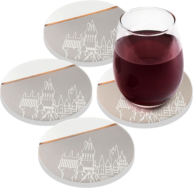 Hogwarts Castle Ceramic Coaster Set - 4