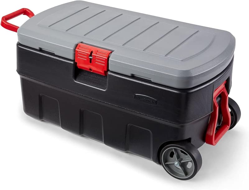 35 Gallon Lockable Storage Bin with Wheels - Outdoor & Camping Gear