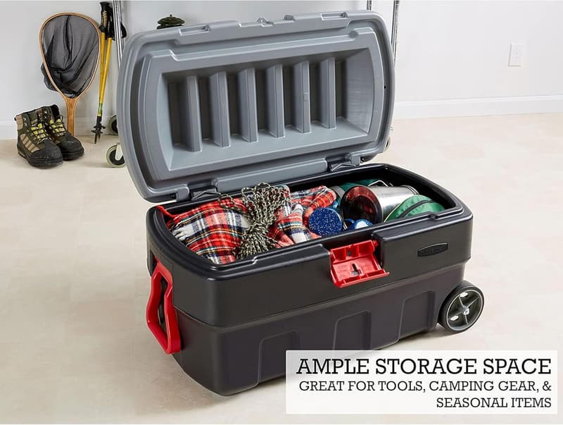 35 Gallon Lockable Storage Bin with Wheels - Outdoor & Camping Gear