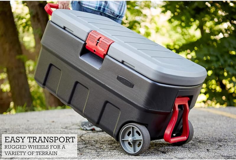 35 Gallon Lockable Storage Bin with Wheels - Outdoor & Camping Gear