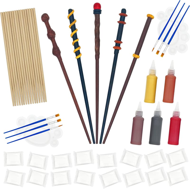 DIY Magic Wand Craft Kit for Kids' Birthday Parties - 45 Pieces