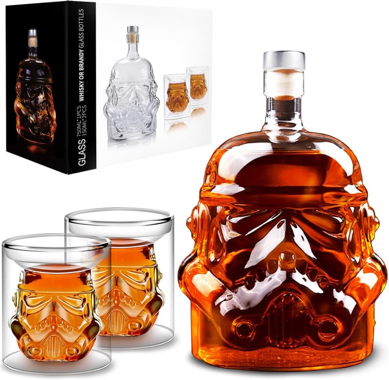 Father's Day Whiskey Decanter Set with 2 Glasses - 750ML