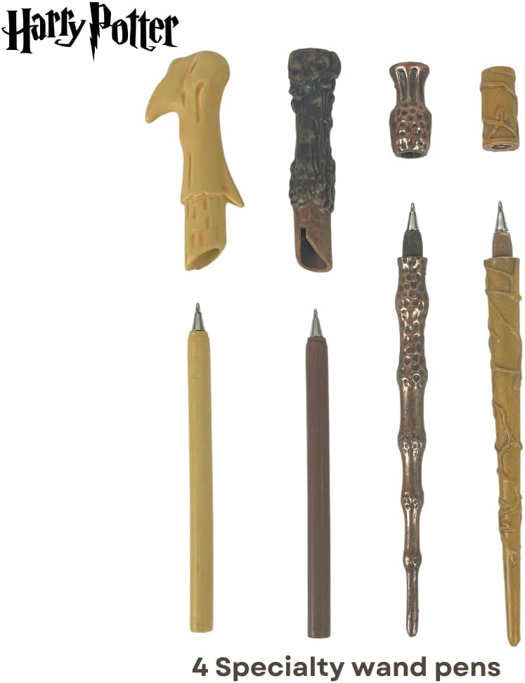 Harry Potter Wand Pens Set of 4 - Voldemort, Hermione, Dumbledore