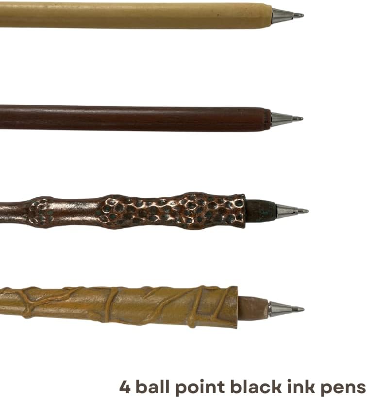 Harry Potter Wand Pens Set of 4 - Voldemort, Hermione, Dumbledore