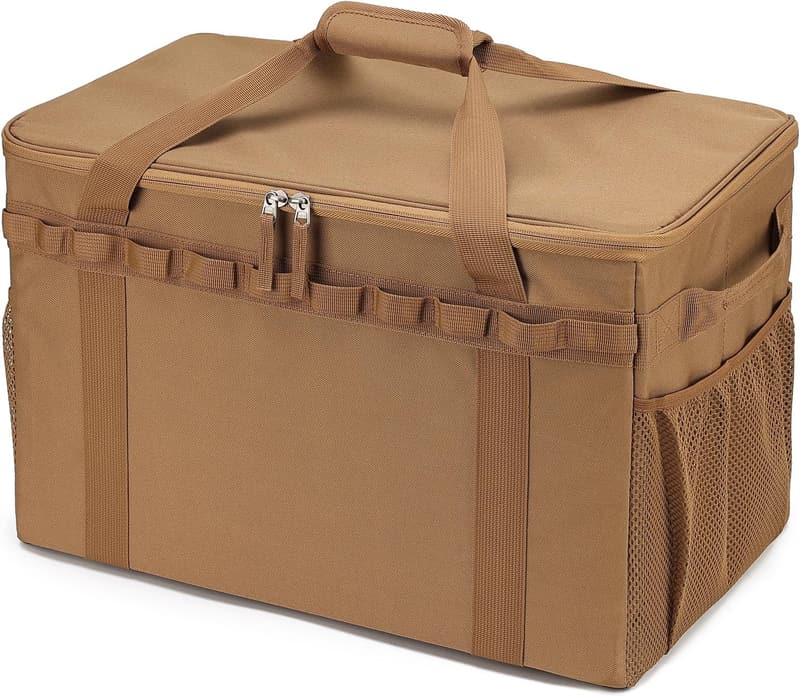 46L Tactical Camping Storage Bag - Coyote Brown Organizer