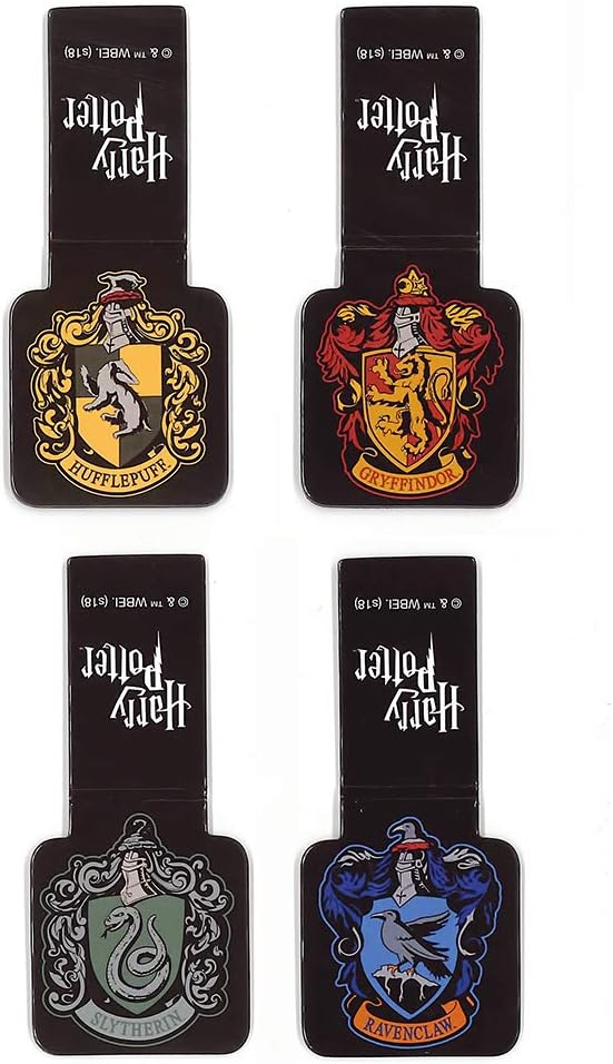 Harry Potter Hogwarts House Magnetic Bookmarks Set (4)